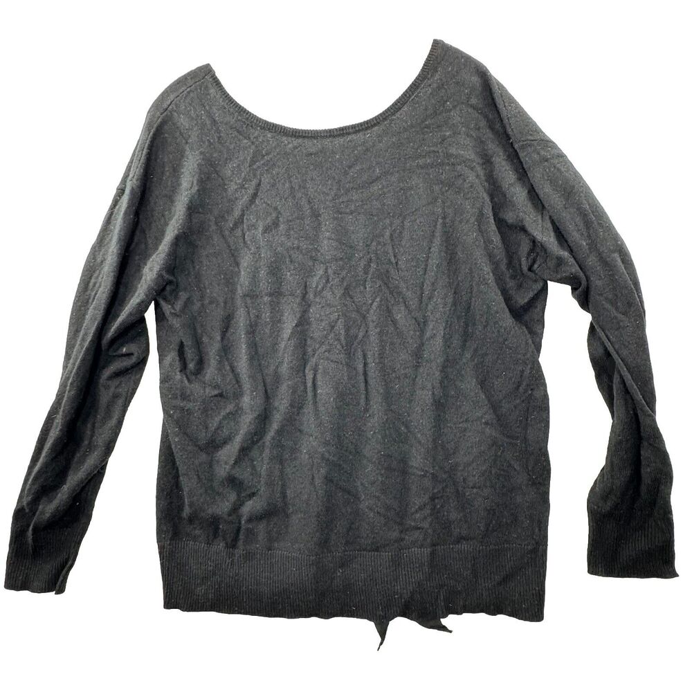 Trina Turk Wool & Cashmere Blend Black Pullover Sweaterโ Womens XL Cutout Soft